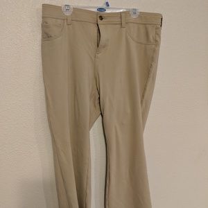 Boot cut khaki pants